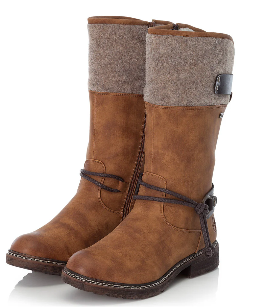 WOMEN'S RIEKER DOMINIKA 74 BOOT | WOOD