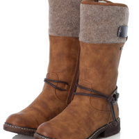 WOMEN'S RIEKER DOMINIKA 74 BOOT | WOOD