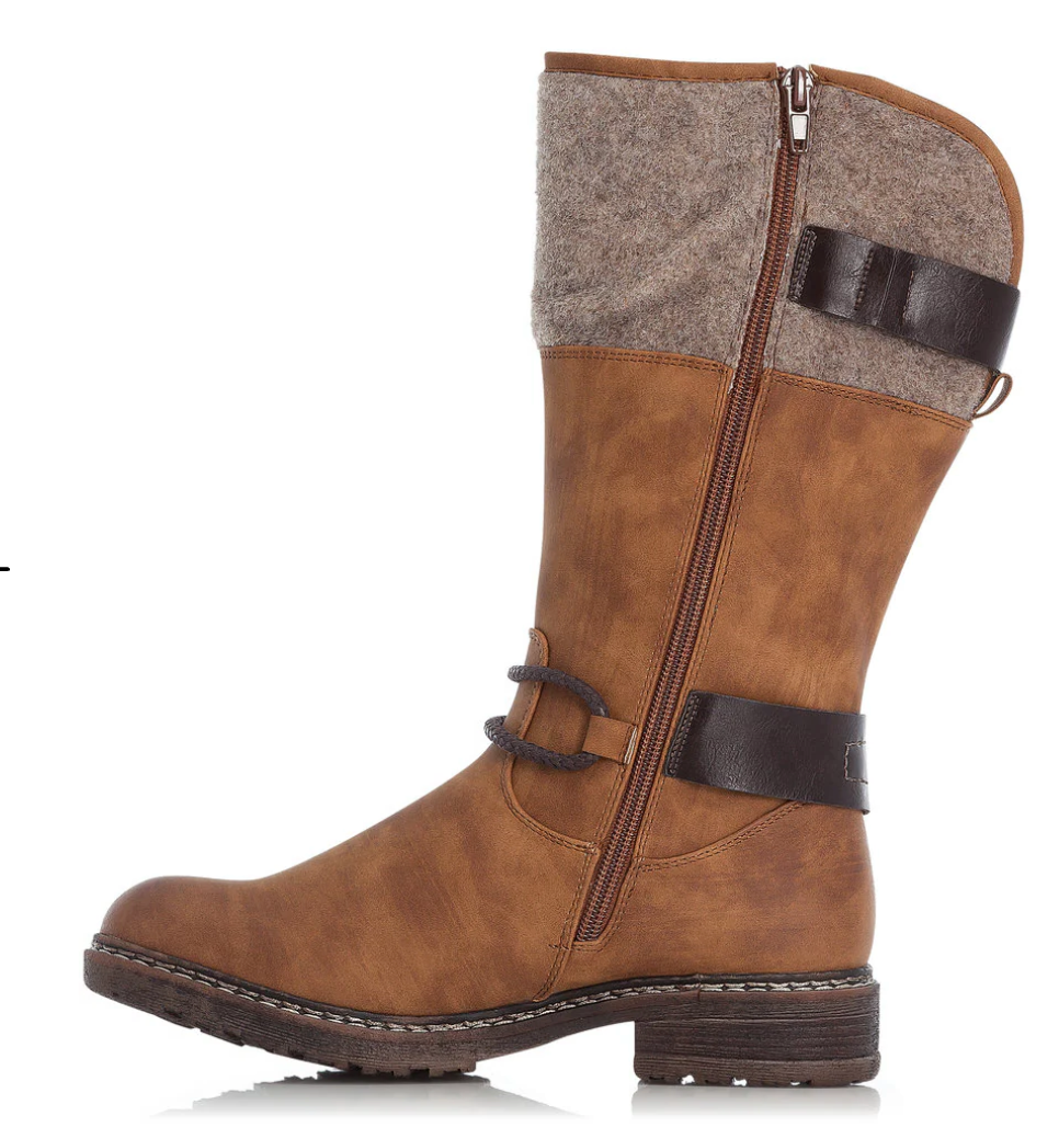 WOMEN'S RIEKER DOMINIKA 74 BOOT | WOOD