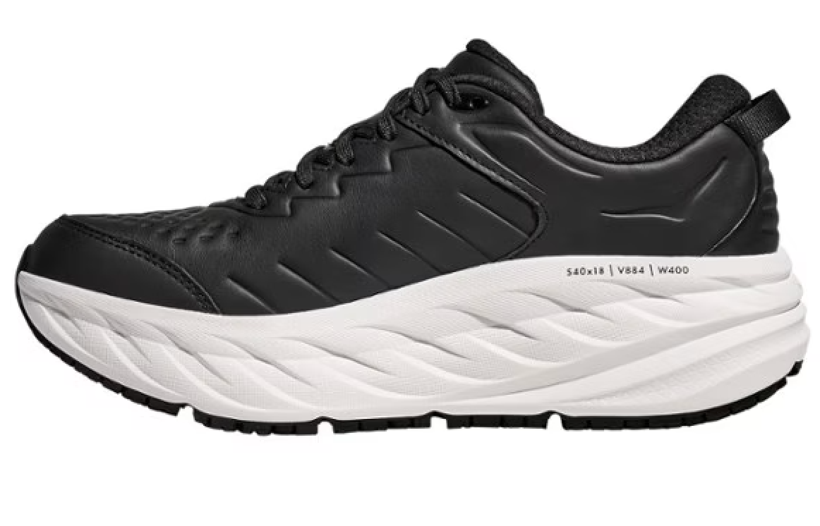 MEN'S HOKA BONDI SLIP RESISTANT | CARBON BLACK / WHITE – Randy's Shoes