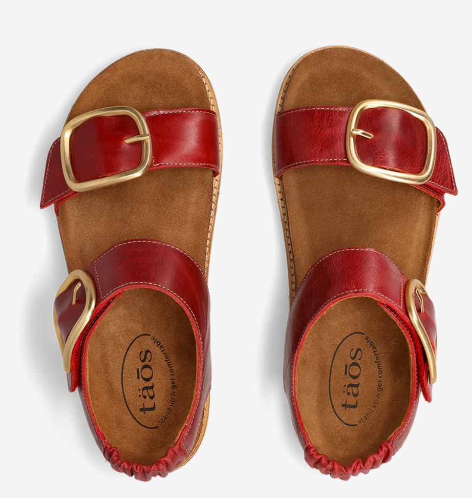 WOMEN'S TAOS ON THE DOUBLE SANDAL | RED
