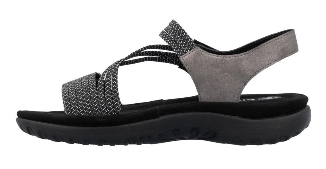 WOMEN'S RIEKER FRANJA 70 | MINERAL / SCHWARZ - WEISS