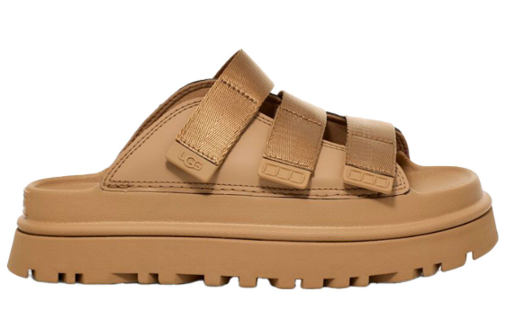 WOMEN'S UGG GOLDENGLOW SLIDE | DARK SAND – Randy's Shoes