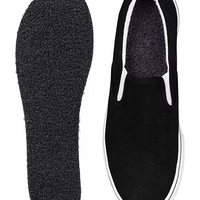 UNISEX FLAT SOCKS CURLY PILE | BLACK