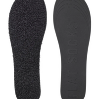 UNISEX FLAT SOCKS CURLY PILE | BLACK