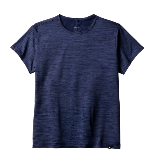 WOMEN'S BROOKS LUXE SHORT SLEEVE | HEATHER MIDNIGHT