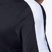 WOMEN'S PB5-STAR VENTED COURT TEE | BLACK / WHITE