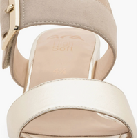 WOMEN'S ARA BORDEAUX HEEL | PLATINUM / SAND