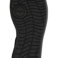 WOMEN'S WODEN LINE SANDAL | BLACK / BLACK