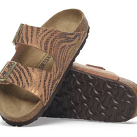 WOMEN'S BIRKENSTOCK ARIZONA | ZEBRA PECAN SYNTHETIC