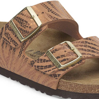 WOMEN'S BIRKENSTOCK ARIZONA | ZEBRA PECAN SYNTHETIC