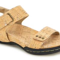 WOMEN'S JAMBU MORGAN SANDAL | CORK SHIMMER