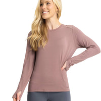 WOMEN'S FREE FLY BAMBOO SHADE LONG SLEEVE II | FIG