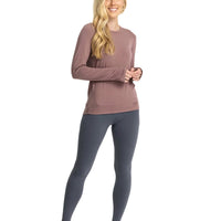 WOMEN'S FREE FLY BAMBOO SHADE LONG SLEEVE II | FIG