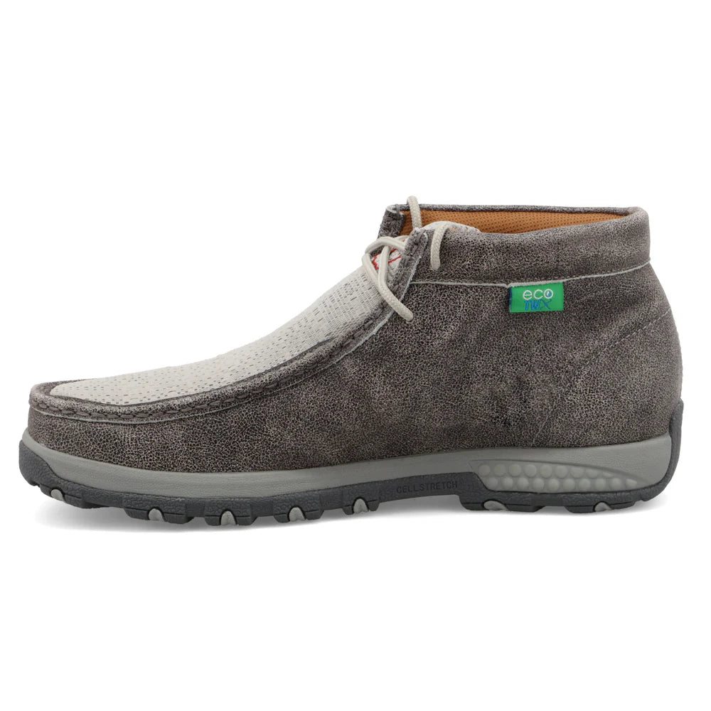 MEN'S TWISTED X CHUKKA DRIVING MOC | GREY - LIGHT GREY