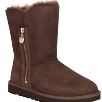 WOMEN'S UGG BAILEY ZIP SHORT BOOT | BURNT CEDAR