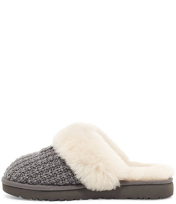 Ugg cozy knit slippers 2024 charcoal