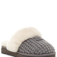 WOMEN'S UGG COZY KNIT SLIPPER | CHARCOAL