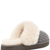 WOMEN'S UGG COZY KNIT SLIPPER | CHARCOAL