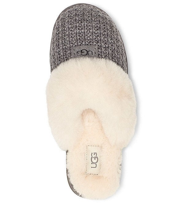 WOMEN'S UGG COZY KNIT SLIPPER | CHARCOAL