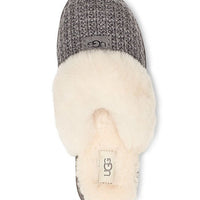 WOMEN'S UGG COZY KNIT SLIPPER | CHARCOAL