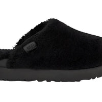 WOMENS UGG FUZZ SUGAR SLIDE BLACK SLIPPER | BLACK