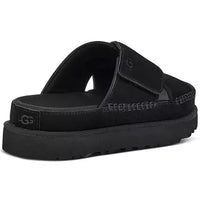 WOMEN'S UGG GOLDENSTAR CROSS SLIDE SANDAL | BLACK