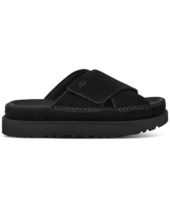 WOMEN'S UGG GOLDENSTAR CROSS SLIDE SANDAL | BLACK – Randy's Shoes WOMEN'S UGG GOLDENSTAR CROSS SLIDE SANDAL | BLACK – Randy's Shoes