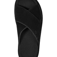 WOMEN'S UGG GOLDENSTAR CROSS SLIDE SANDAL | BLACK