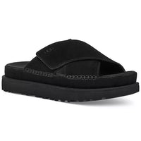WOMEN'S UGG GOLDENSTAR CROSS SLIDE SANDAL | BLACK