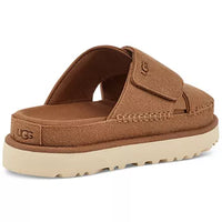 WOMEN'S UGG GOLDENSTAR CROSS SLIDE SANDAL | CHESTNUT