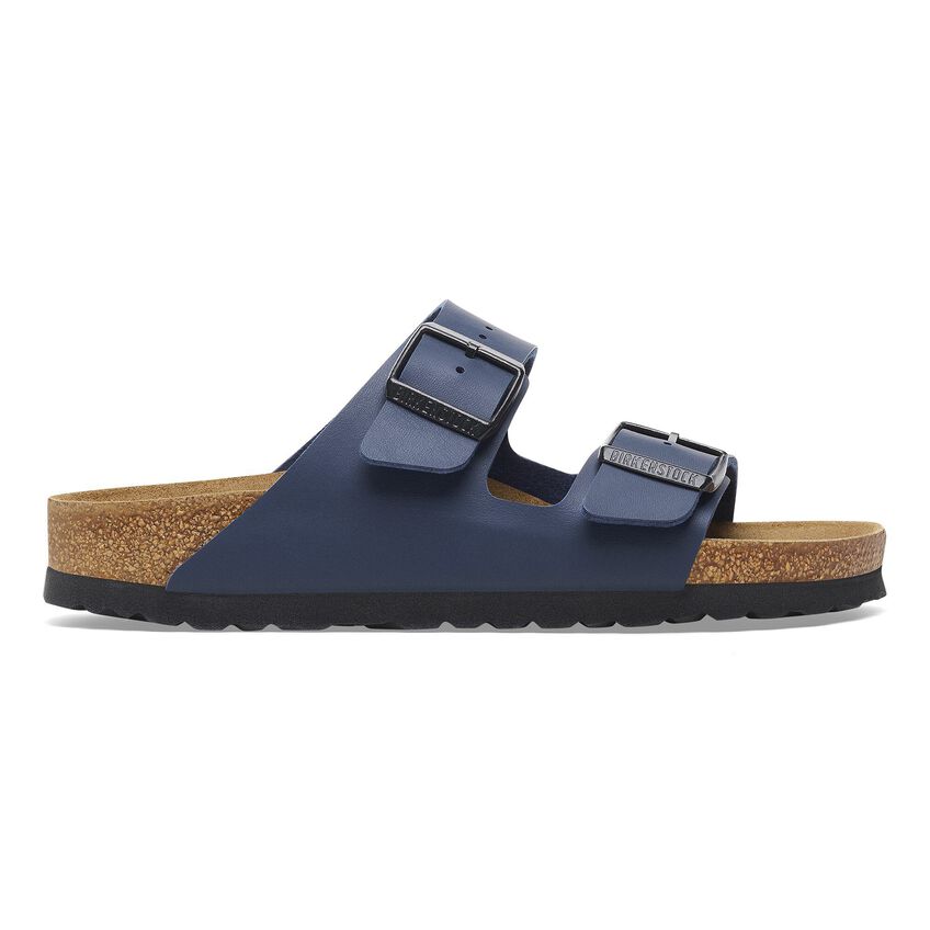 Birkenstock Arizona Soft Footbed Birko-Flor, Blue / 41 / Narrow