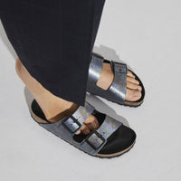UNISEX BIRKENSTOCK ARIZONA VEGAN MICROFIBER | IRIDESCENT BLACK