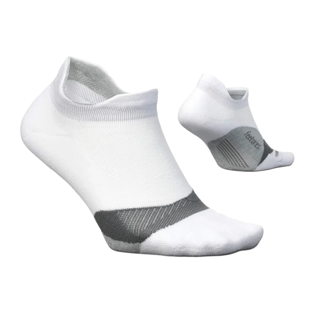 UNISEX FEETURES ELITE LIGHT CUSHION NO SHOW | WHITE
