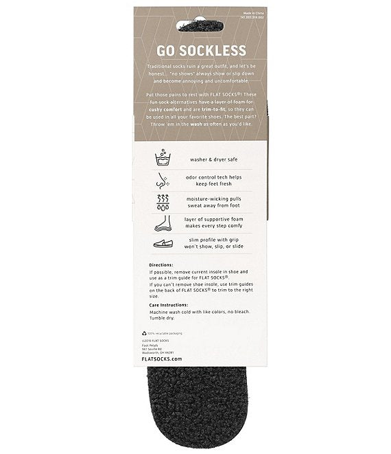 UNISEX FLAT SOCKS CURLY PILE | BLACK