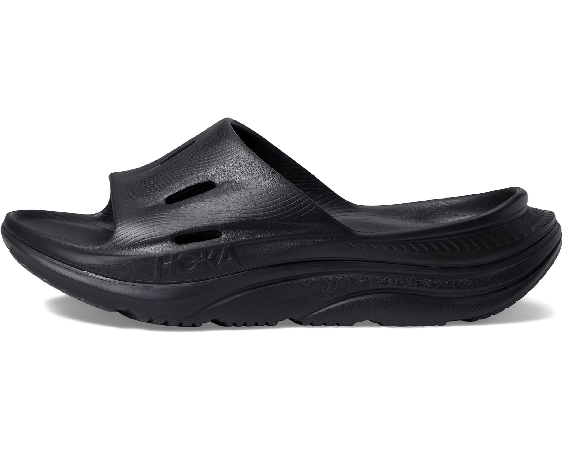 UNISEX HOKA ORA RECOVERY SLIDE 3 | BLACK / BLACK – Randy's Shoes