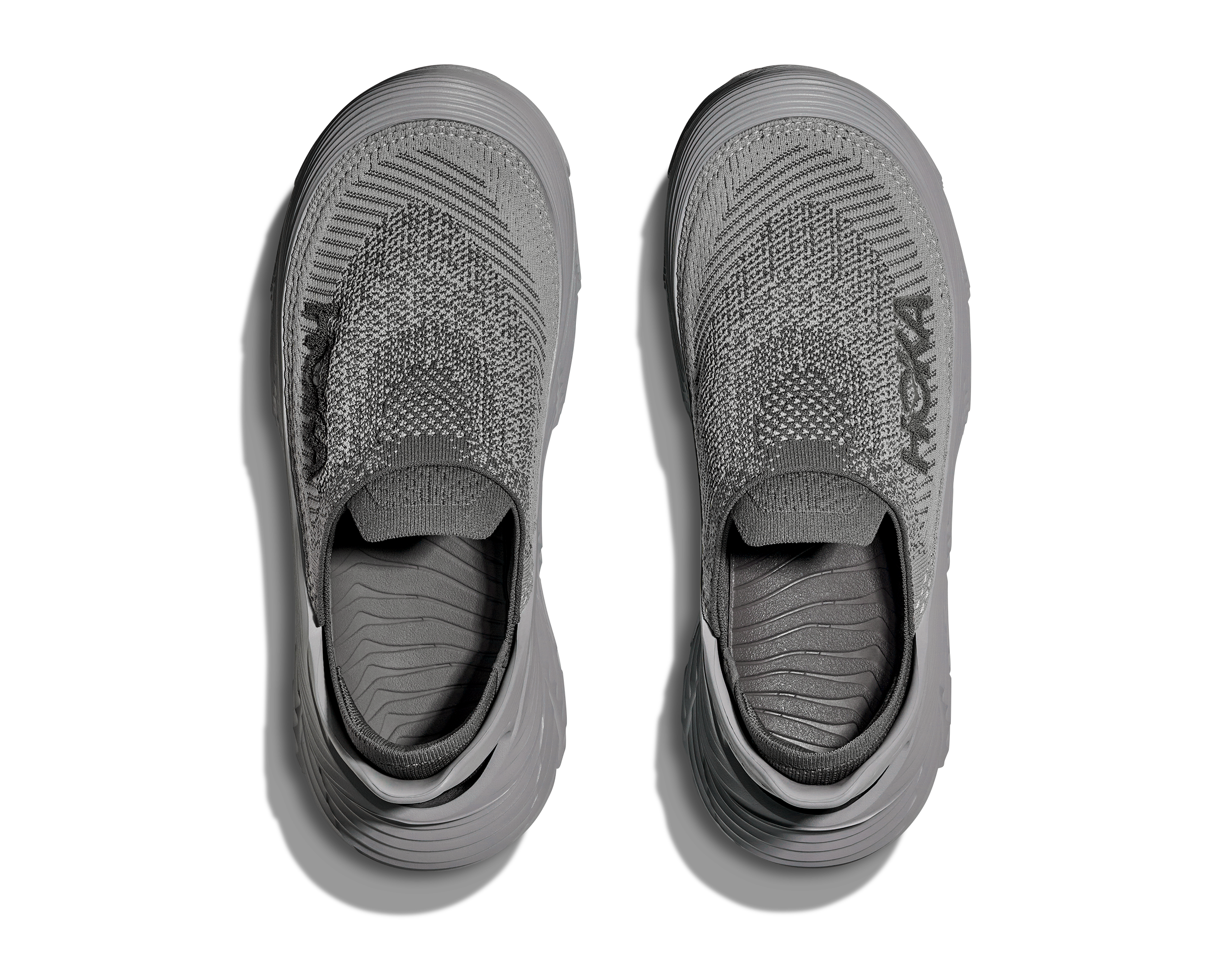 UNISEX HOKA RESTORE TC SLIP ON SHOE | SATELLITE GREY / STELLAR
