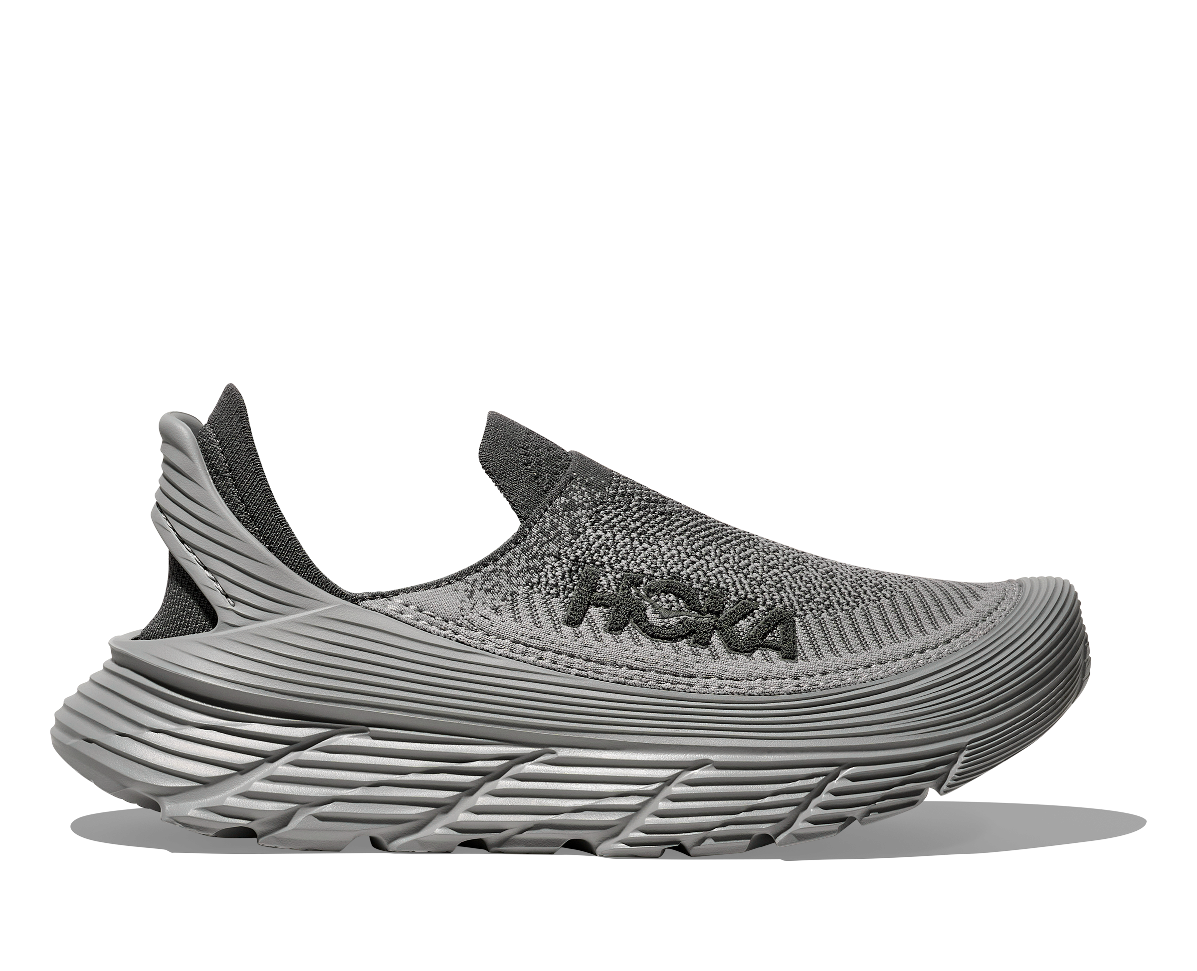 UNISEX HOKA RESTORE TC SLIP ON SHOE | SATELLITE GREY / STELLAR
