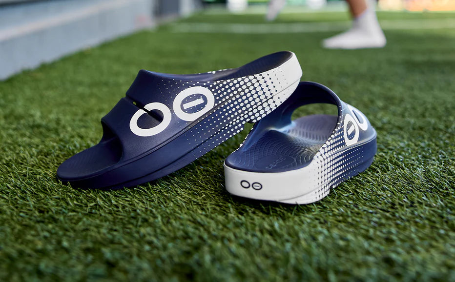 UNISEX OOFOS OOAHH SPORT SLIDE | MATRIX NAVY – Randy's Shoes UNISEX OOFOS OOAHH SPORT SLIDE | MATRIX NAVY – Randy's Shoes