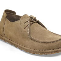 UNISEX BIRKENSTOCK UTTI LACE | GRAY TAUPE SUEDE LEATHER