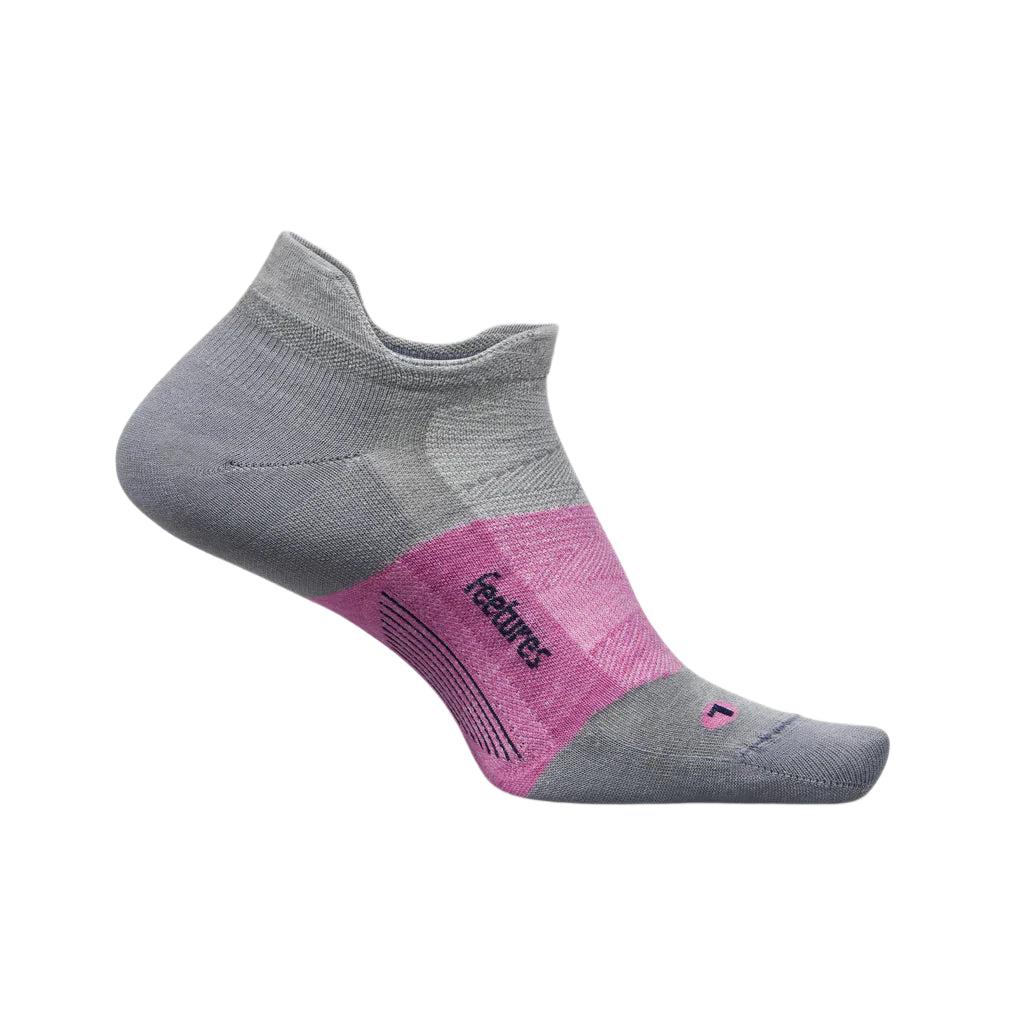 UNISEX FEETURES MERINO 10 ULTRALIGHT NO SHOW TAB SOCKS | AMETHYST GRAY