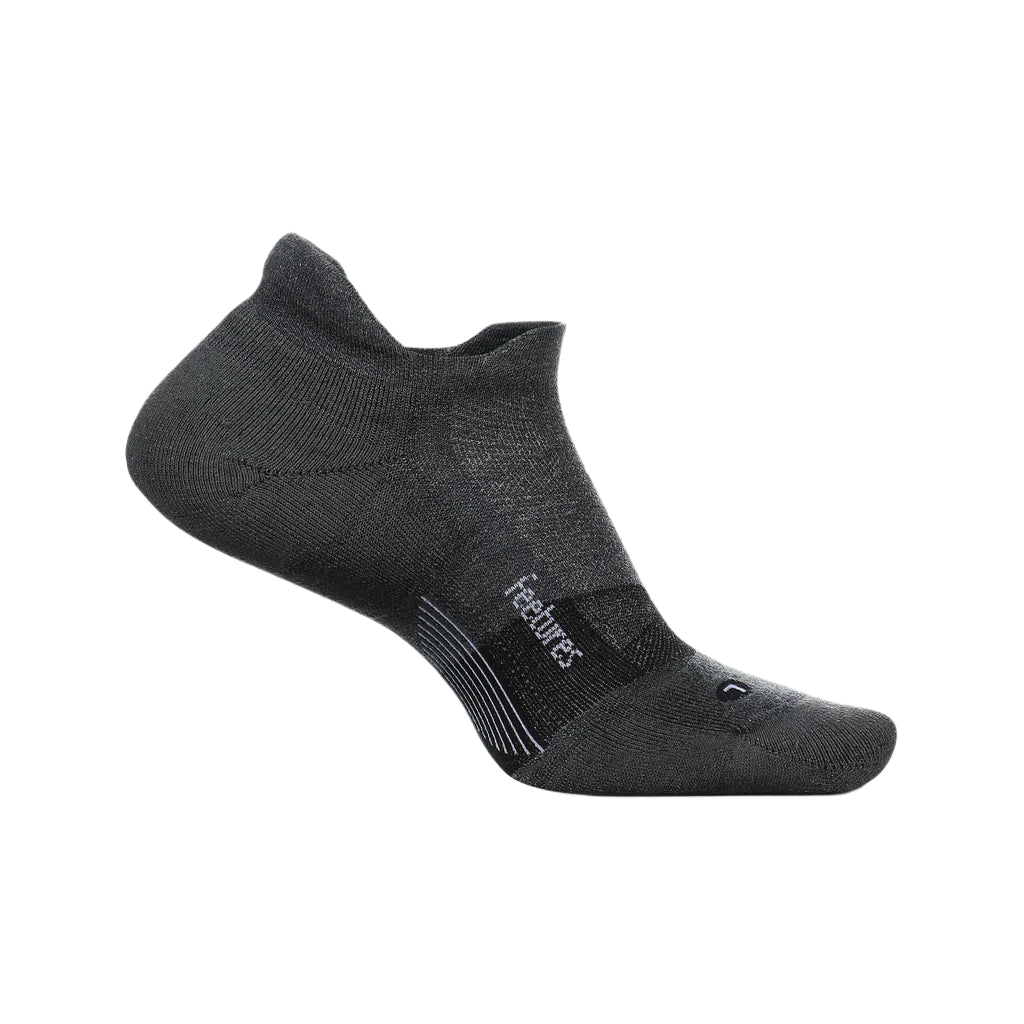 UNISEX FEETURES MERINO 10 ULTRALIGHT NO SHOW TAB SOCKS | GRAY
