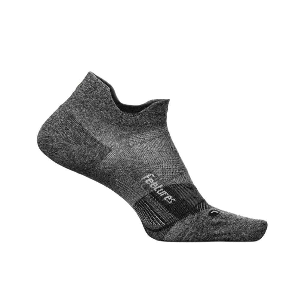 UNISEX FEETURES ELITE ULTRA LIGHT CUSHION NO SHOW SOCKS | GRAY