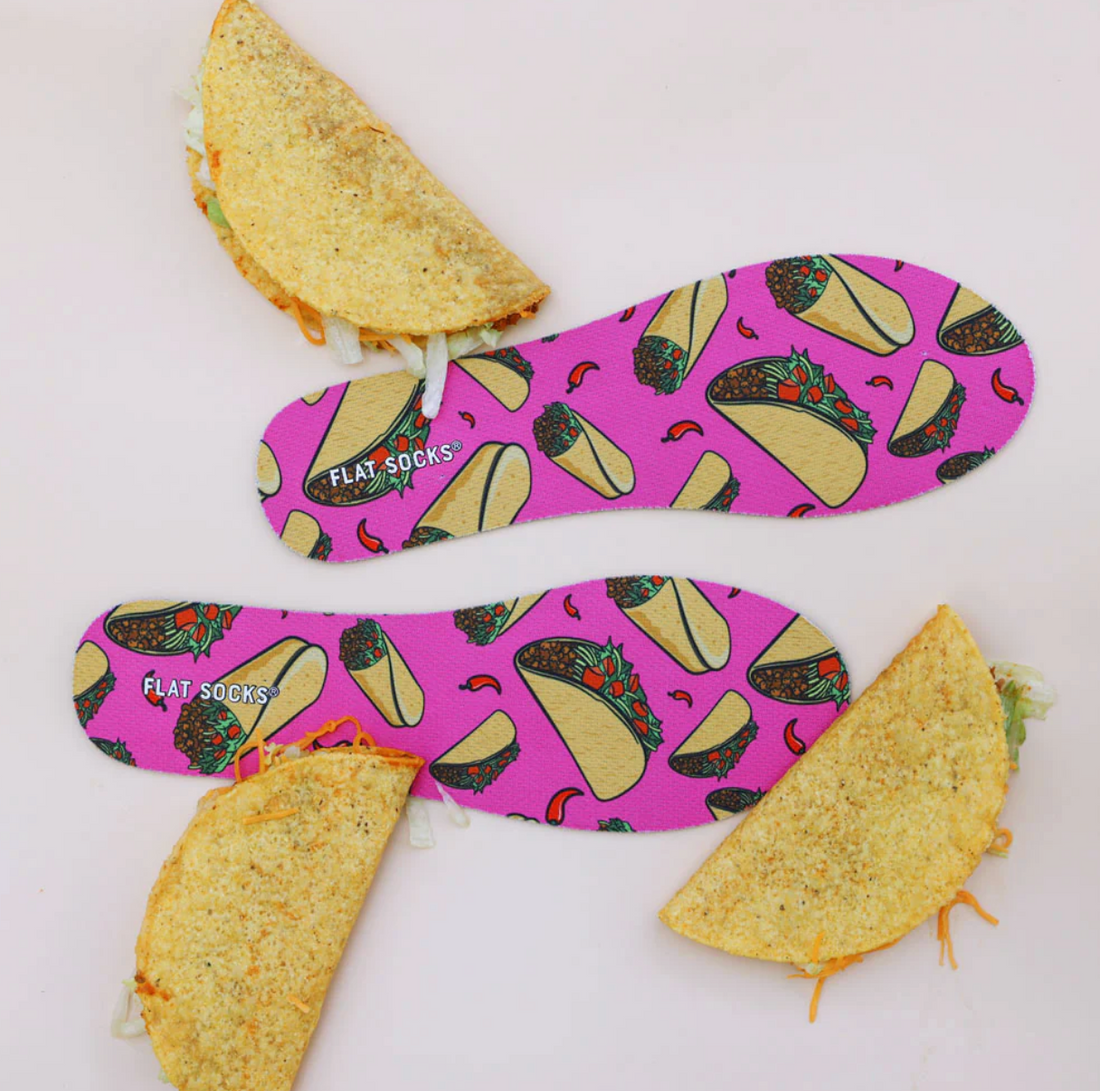 UNISEX FLAT SOCKS | TACO 'BOUT IT