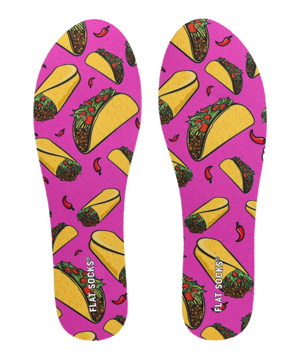 UNISEX FLAT SOCKS | TACO 'BOUT IT