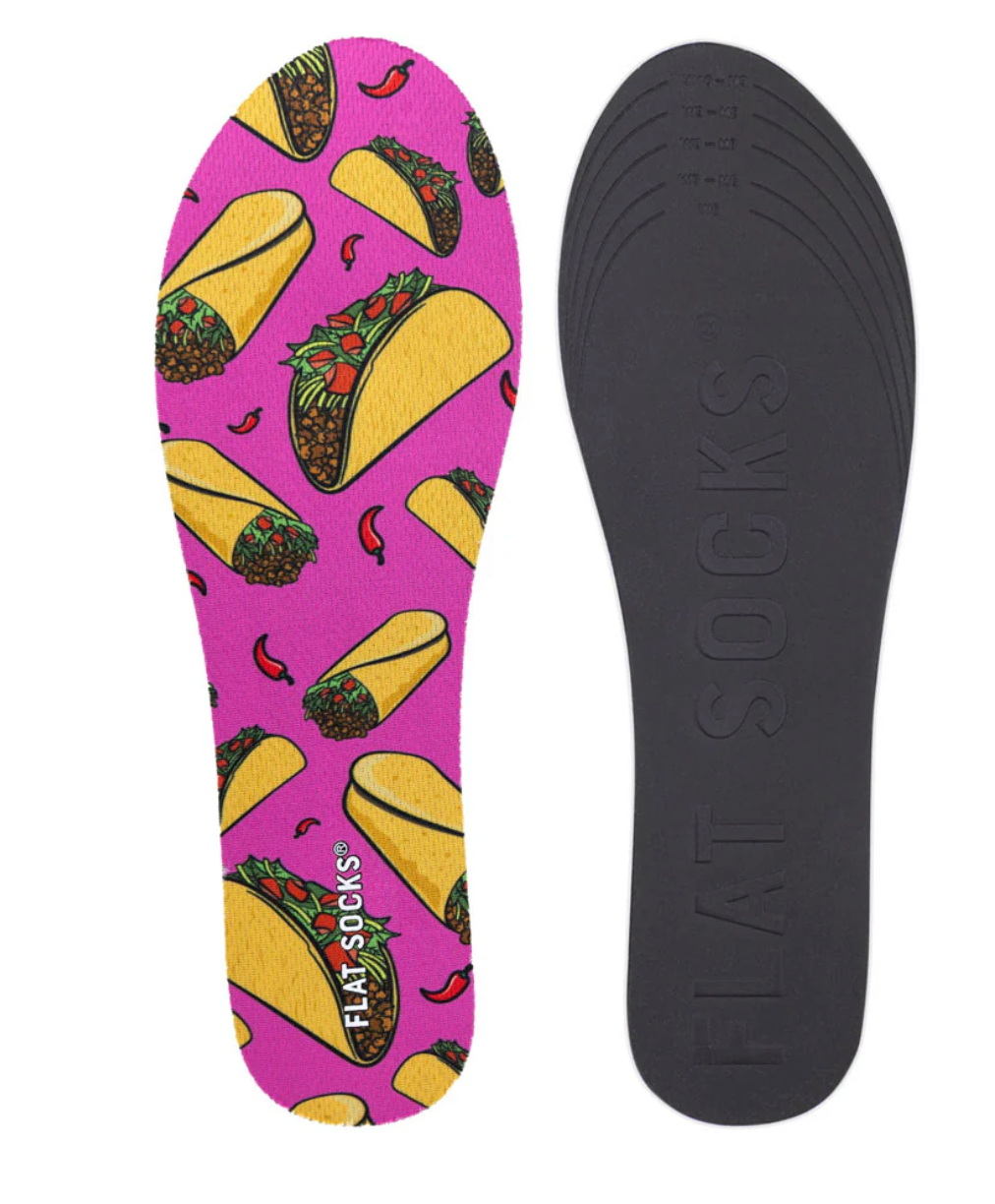 UNISEX FLAT SOCKS | TACO 'BOUT IT