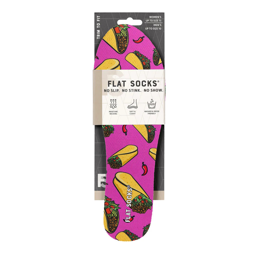 UNISEX FLAT SOCKS | TACO 'BOUT IT