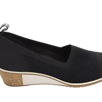 WOMEN'S VANELI GALEN WEDGE | BLACK KNIT STRETCH