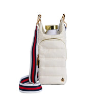 WANDERFULL HYDROBAG | WHITE WITH RED, NAVY, WHITE STRIPED STRAP