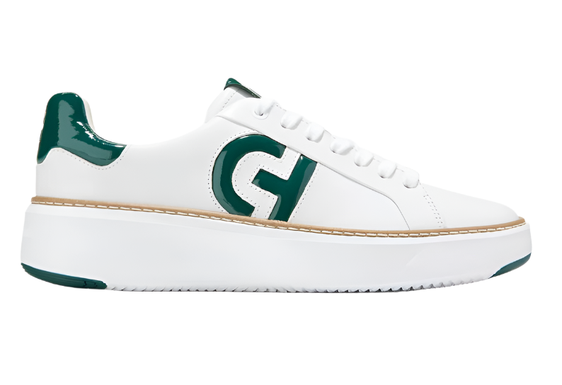WOMEN'S COLE HAAN GRANDPRØ TOPSPIN SNEAKER | WHITE / PINE WOMEN'S COLE HAAN GRANDPRØ TOPSPIN SNEAKER | WHITE / PINE